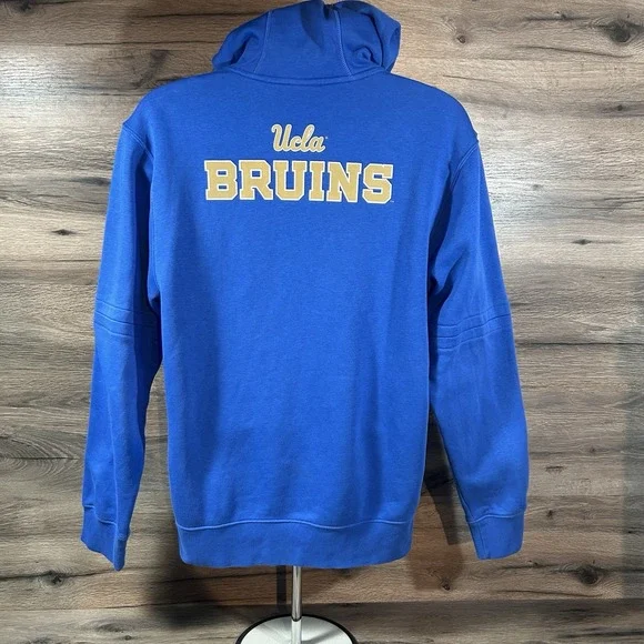 Jordan UCLA Bruins Men's Blue Long Sleeve Hoodie Medium - Picture 3 of 8